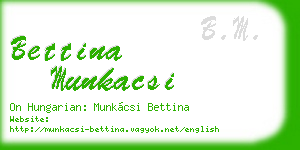 bettina munkacsi business card